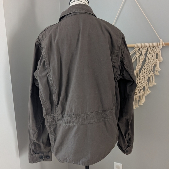 Eddie Bauer jacket Medium Green Collared Zip Up Unisex - Picture 7 of 12